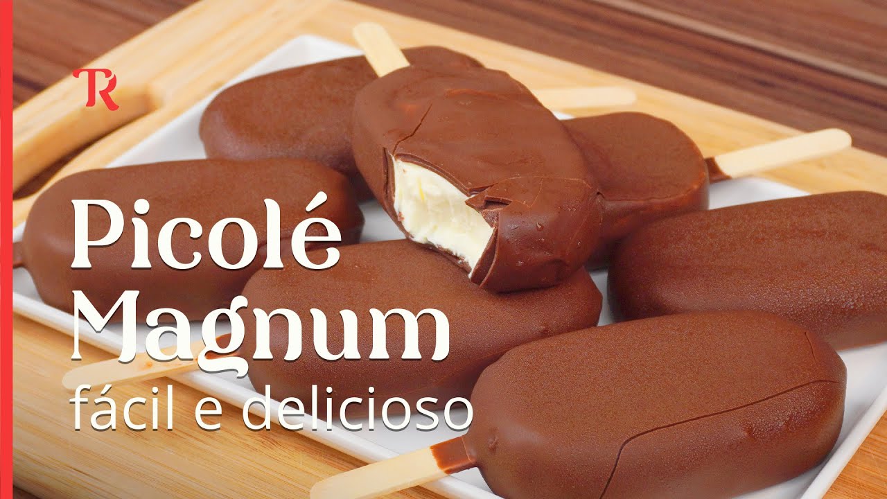 Fiz esse picolé Magnum caseiro e me surpreendi com o resultado! Super fácil e saboroso!