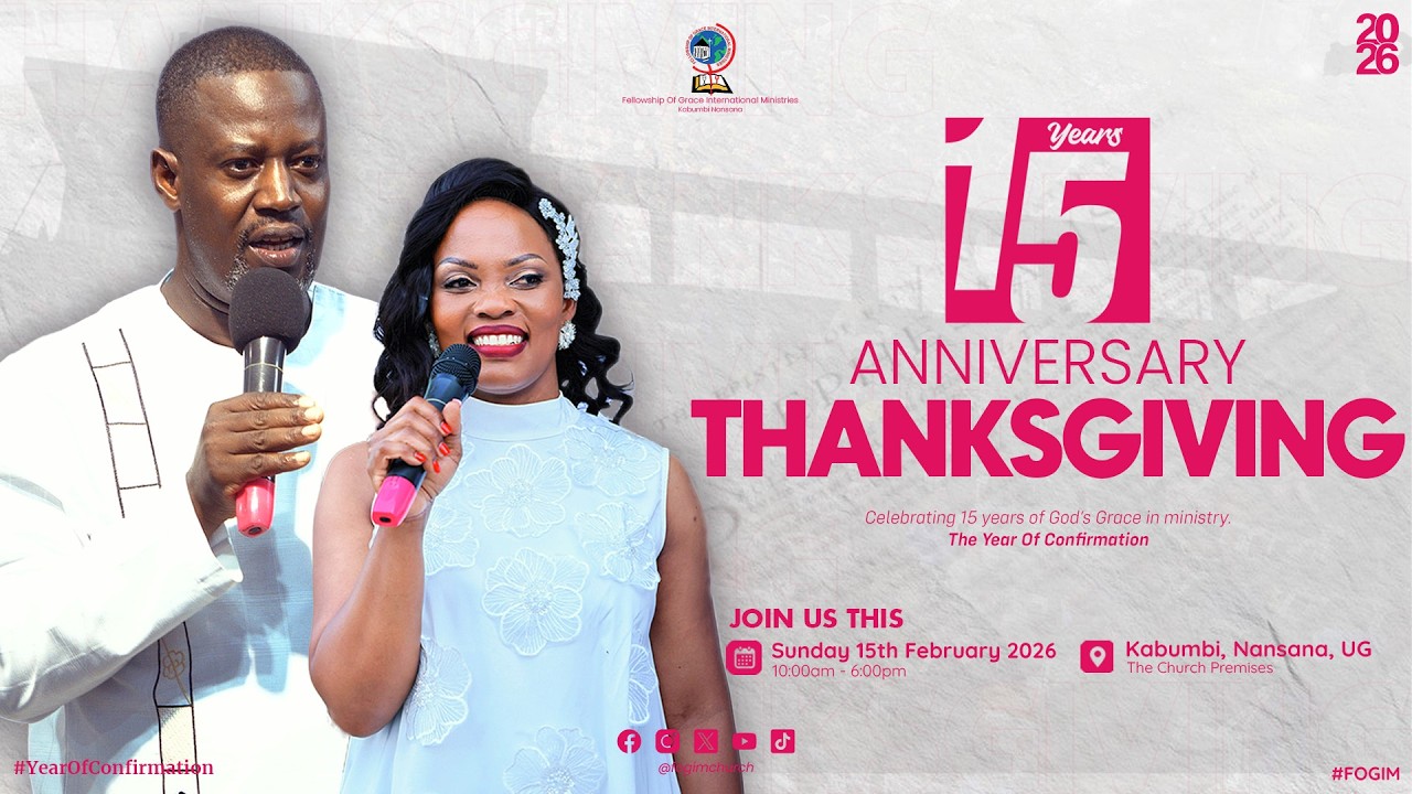PASTOR JOSEPH BUYUNGO MUWANGUZI | SUNDAY THANKSGIVING SERVICE | 15TH FEB 2026 | FOGIM