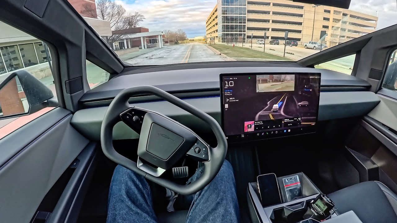 2025 Tesla Cybertruck POV Test Drive (FSD)
