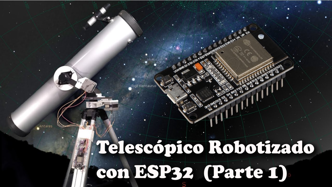 Telescopio Robotizado con Bluetooth y WiFi usando ESP32