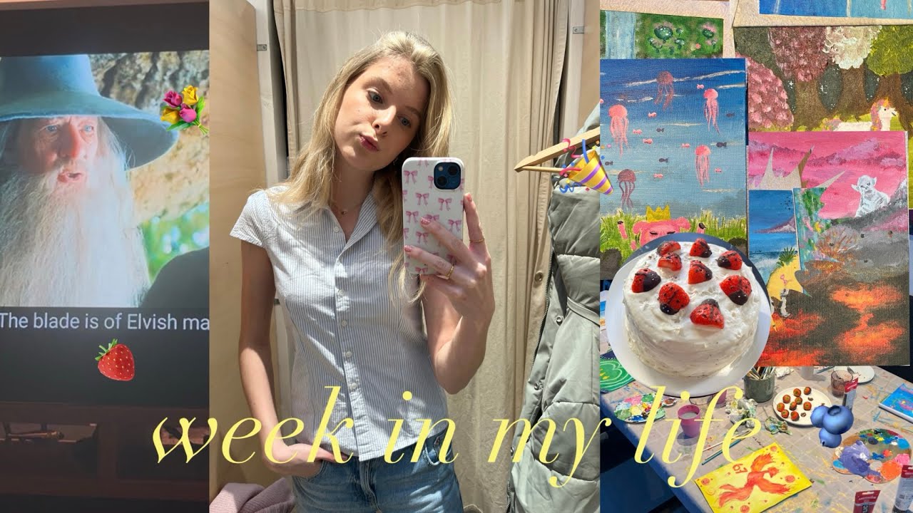 WEEK IN MY LIFE 🫐 *shoppen, naaien, 17th bday vieren !!* 