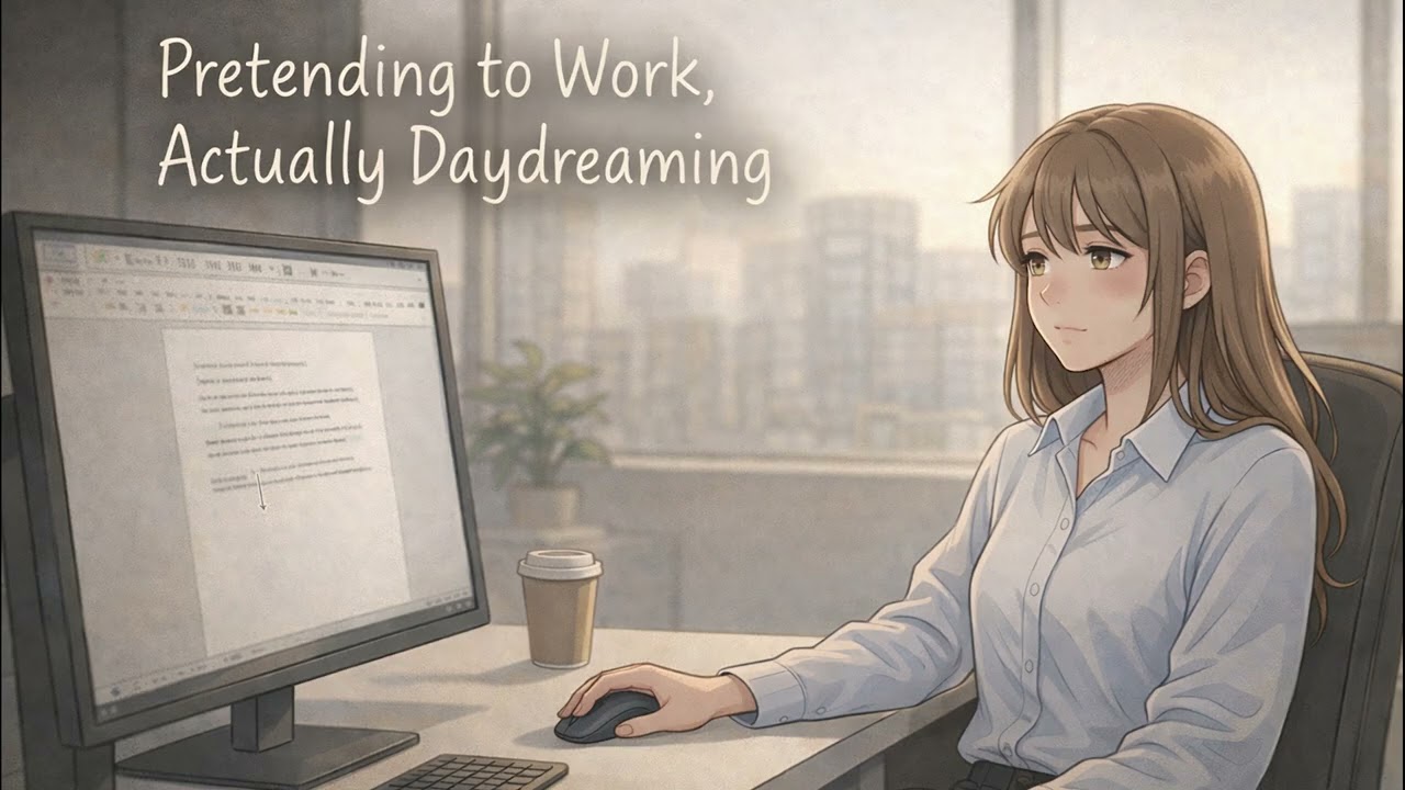 🔥 Pretending to Work, Actually Daydreaming｜Midday Office Lo-fi【ZynthTone】