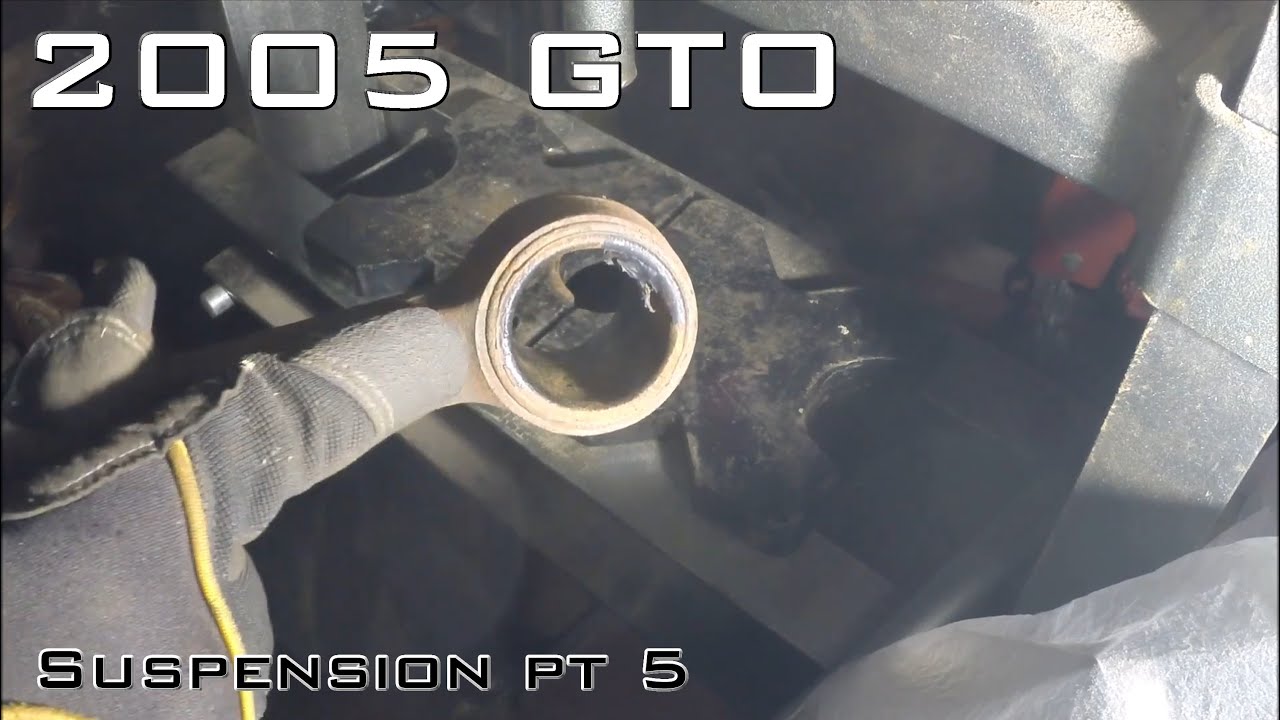 Снятие втулок и шаровых опор подвески (часть 5) на GTO 2005 года.