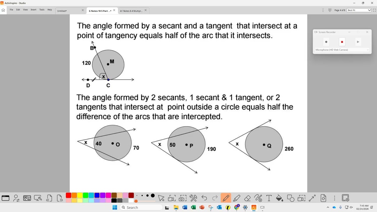 Geometry Notes 10-5 Part 1