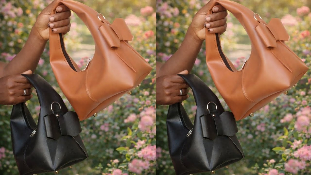 Diy viral hobo bag with bow details  | Step by step handbag making tutorial for beginners