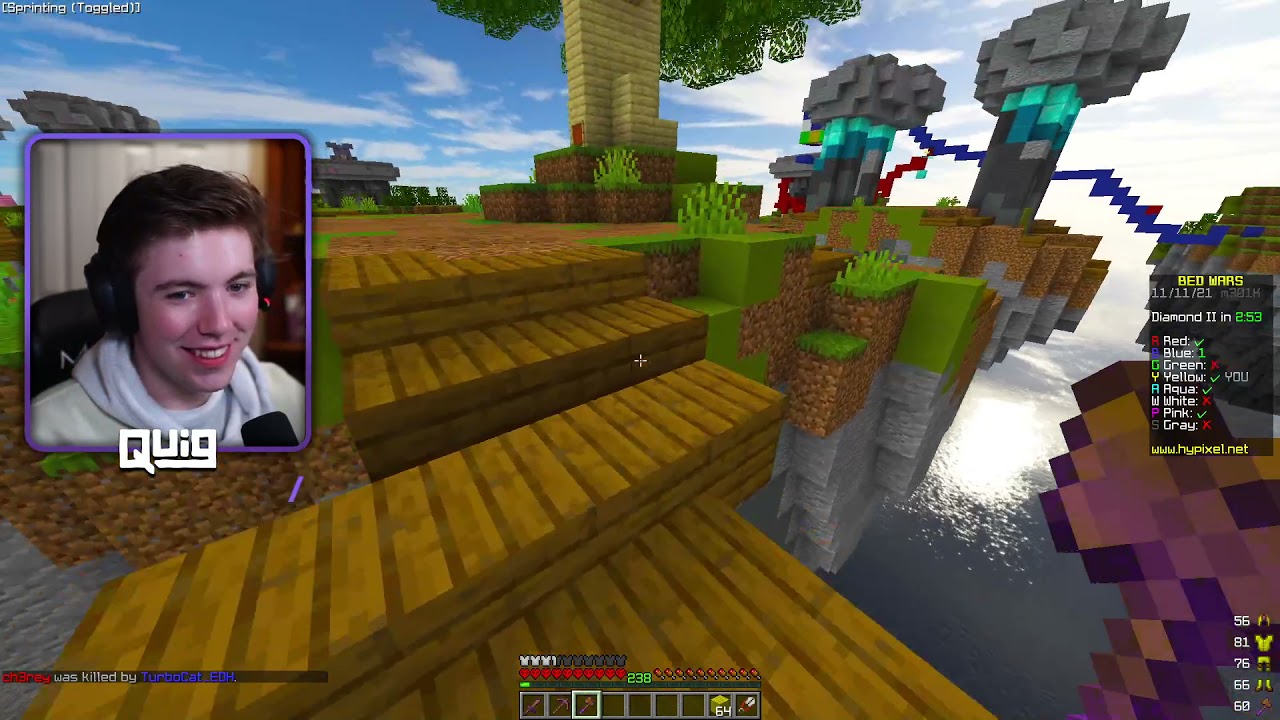 Quig plays bedwars with SaysMason [Nov. 11 2021]