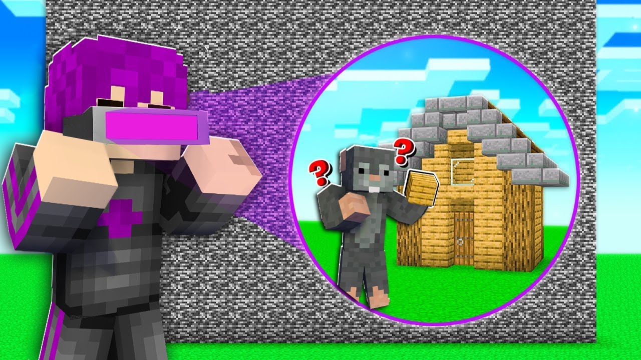 ماين كرافت : تحدي بناء بيت أمن ضد اصدقائي استخدمت نظارة الغش...!😱🔥