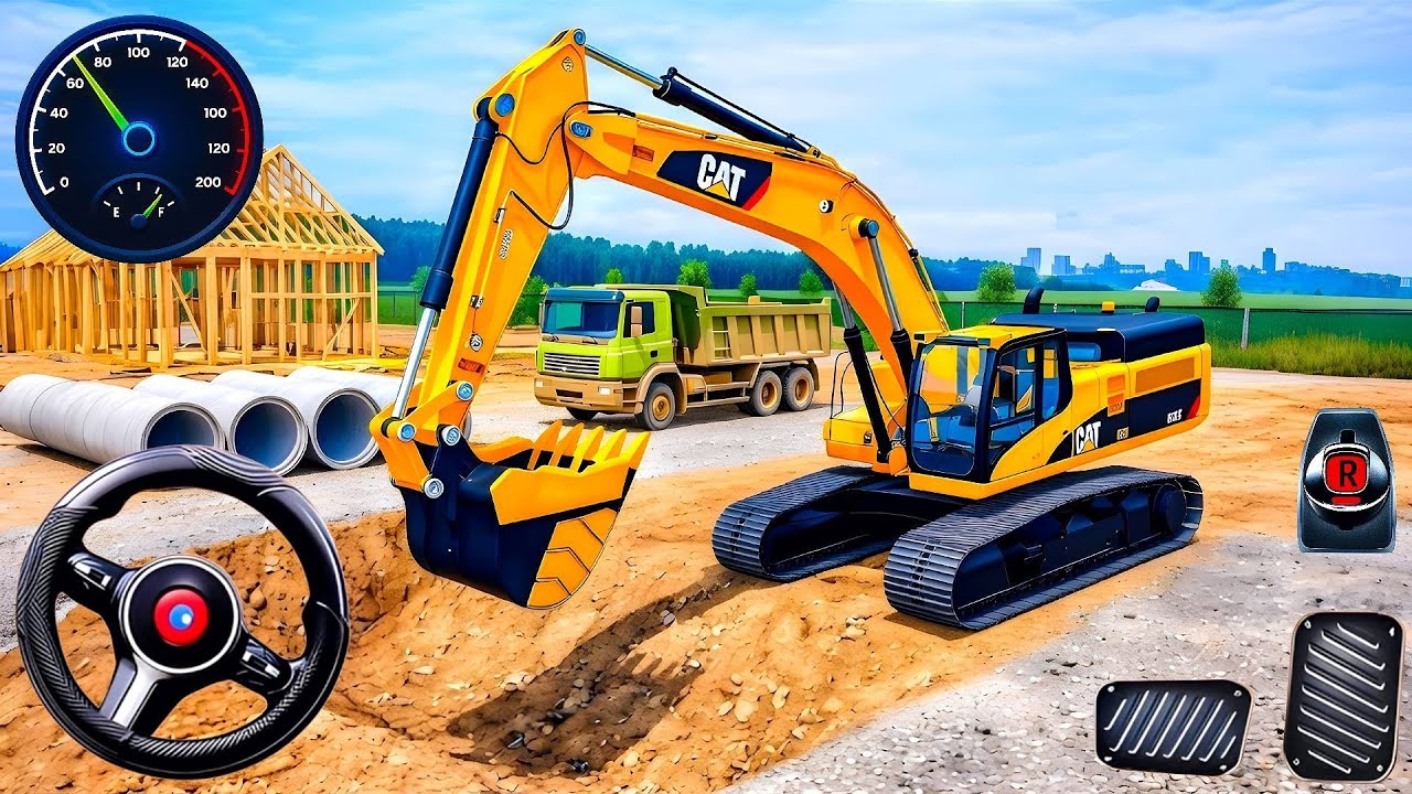 Real City Construction Simulator 3D - Mega Road Builder Excavator Trucks 🚧🚜 (Android Gameplay)