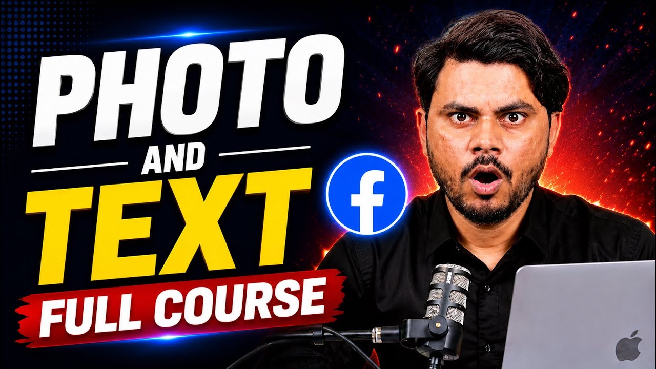 Photo And Text Full Course 2026|| Facebook Monetisation Course 