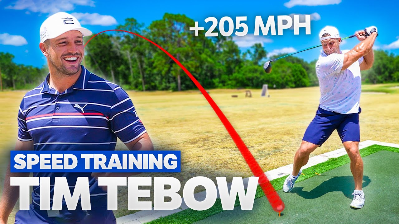Putting Tim Tebow Through A Speed Training Session | Bryson DeChambeau