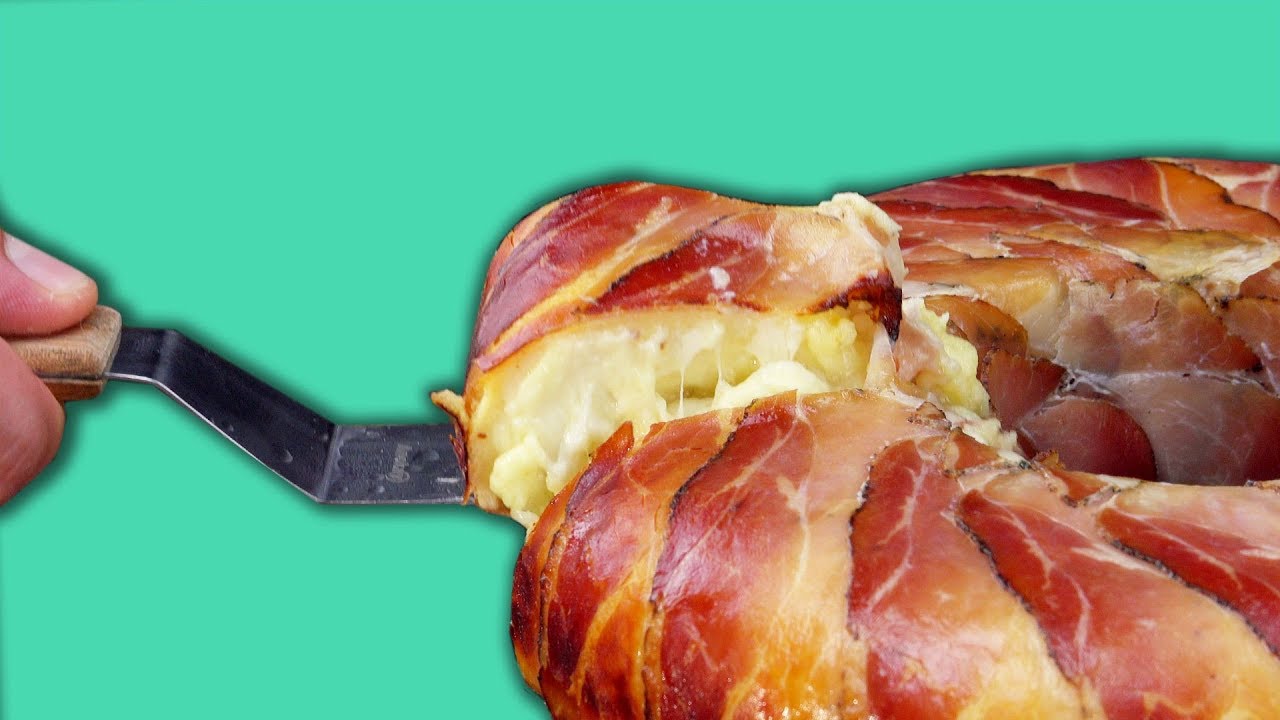 Kartoffelgratin selber machen!  Rezept für saftigen Kartoffel Auflauf mit Bacon