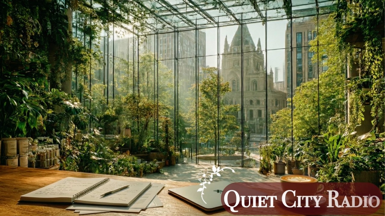 Slow Morning Lofi Jazz ☕ Gentle Energy for Work & Study | Warm Sunlight Vibes -Quiet city Radio