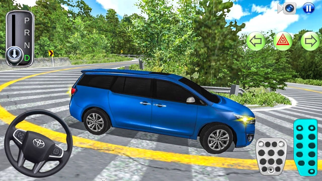 New Toyota Innova MPV Narrow Mountain Road Driving - 3D Driving Class - Car Game Android - GamePlay