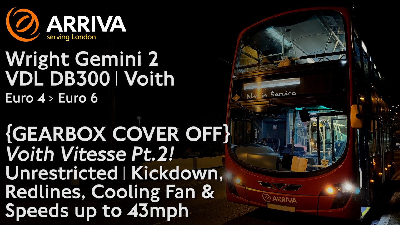 {GEARBOX COVER OFF} Voith Vitesse Pt.2! | Unrestricted VDL DB300 w/ Kickdown, Redlines & Cooling Fan