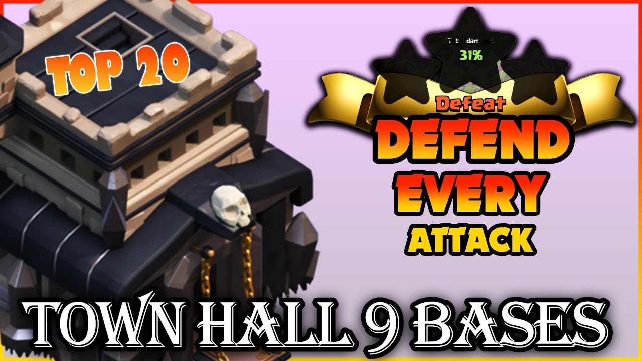 BEST Th9 (Town hall 9) Base With Copy Link | NEW Th9 Trophy/War Base 2022 Design - Clash Of Clans