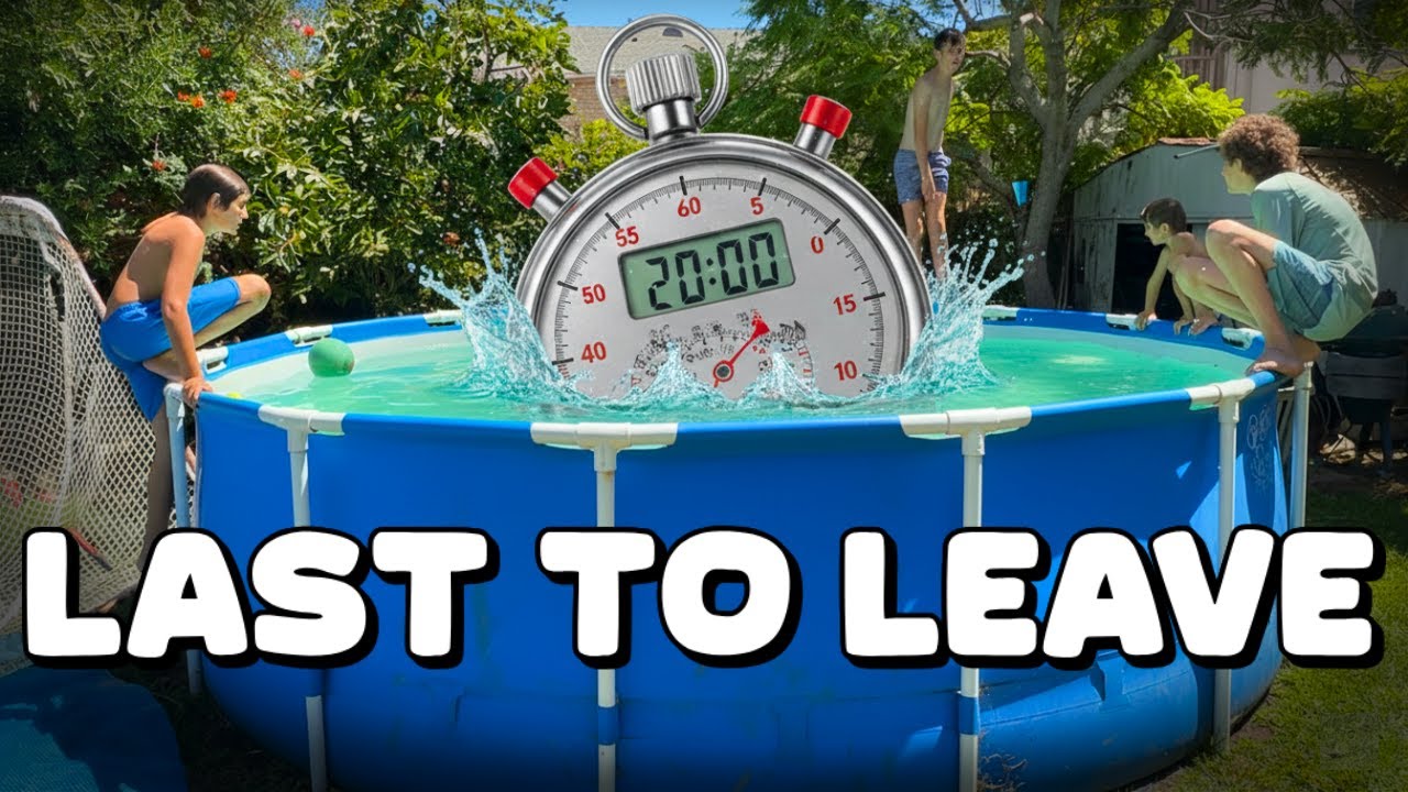 Last To Leave The Pool Wins, Loser Gets EGGED!