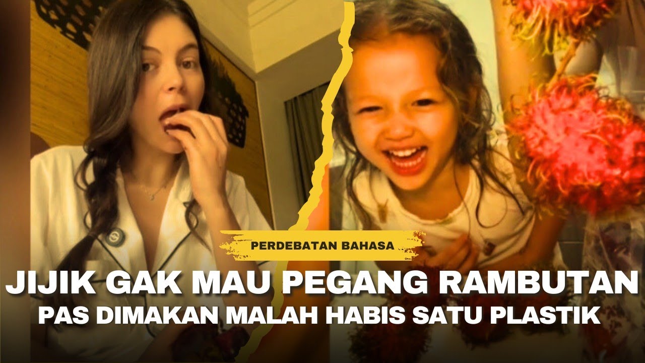 AWALNYA JIJIK GAK MAU PEGANG, PAS TAU RASANYA BULE INI MALAH NGABISIN SATU KANTONG PLASTIK RAMBUTAN