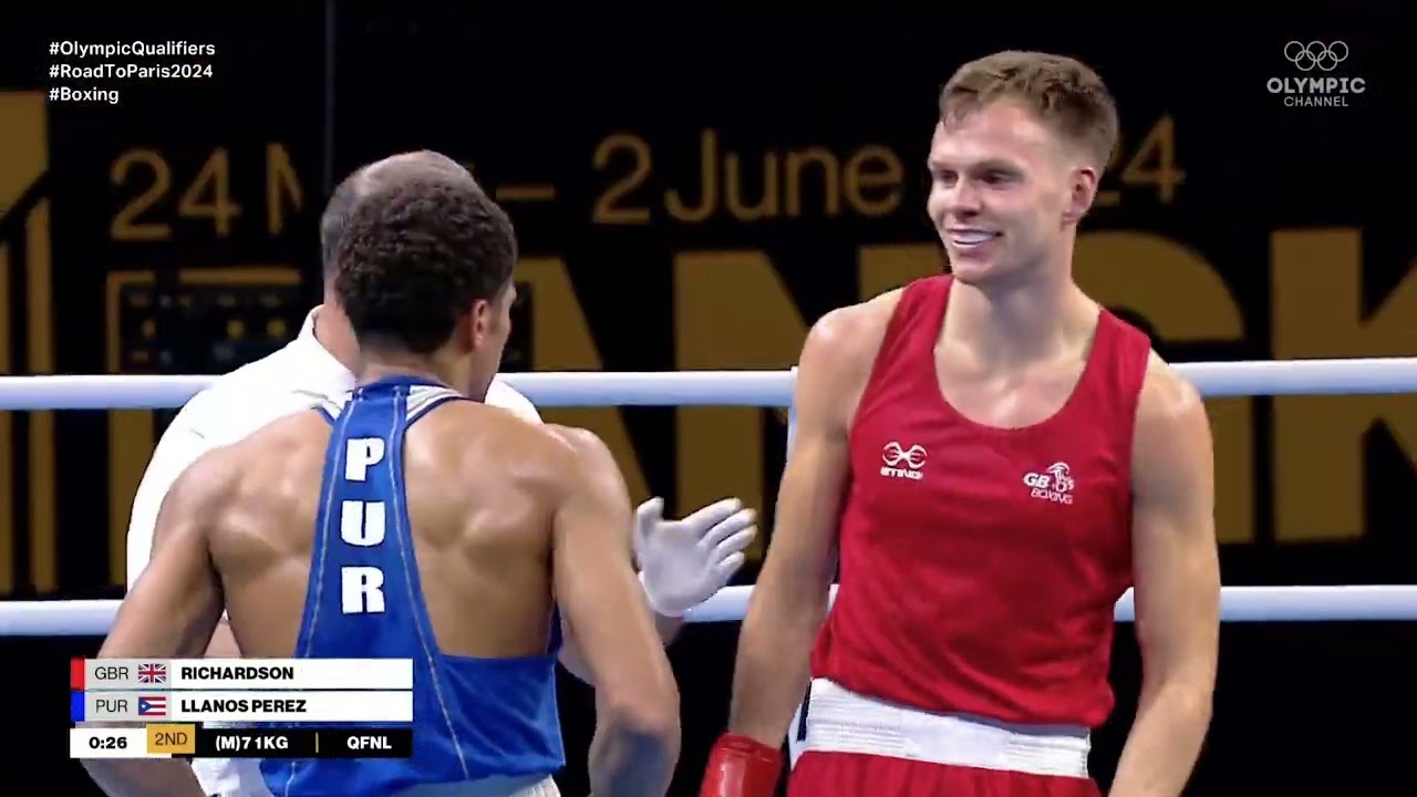 Lewis Richardson (GBR) vs. Ángel Llanos (PUR) World Olympic Qualifiers 2024 QF's (71kg)