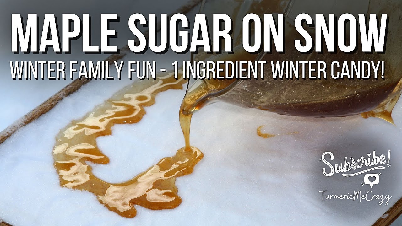 How to make Sugar on Snow | Maple Taffy | Pure Maple Syrup Candy #diycandy #maplesyrup #familyfun