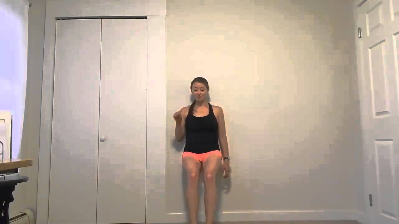 Wall Sit and Chair Pose