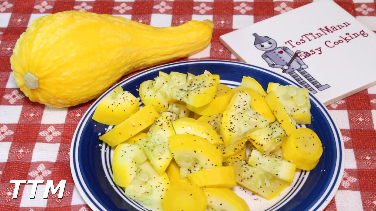How to Cook Summer Squash~Healthy Steamed Yellow Crookneck Squash