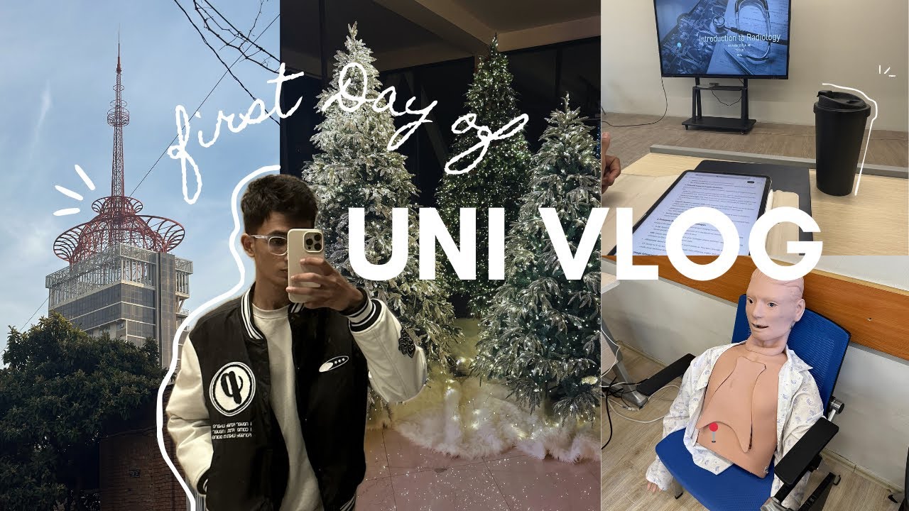 A First day of uni ☁️ || SEU  🩺 || Indian medical student 🇮🇳 || aesthetic vlog 🇬🇪 Georgia