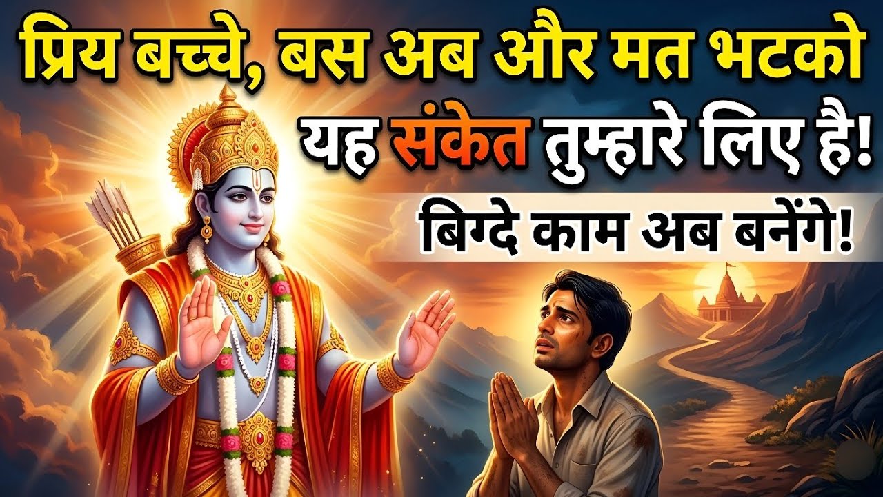 रुक जाओ! भगवान राम का सीधा संदेश तुम्हारे लिए - अब मत भटको!