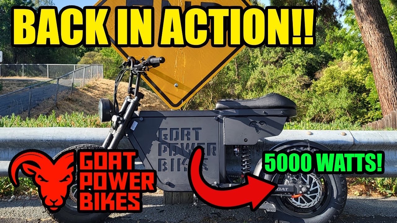 The Mini Goat Is Back In Action - Updated Motor And Controller (5000 watts!)