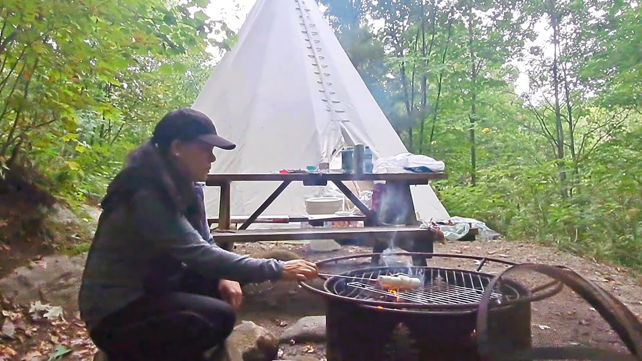 PARC OMEGA  MONTEBELLO QUEBEC CANADA TIPI CAMPING #camping #campfire #nature #wildlife #new #canada