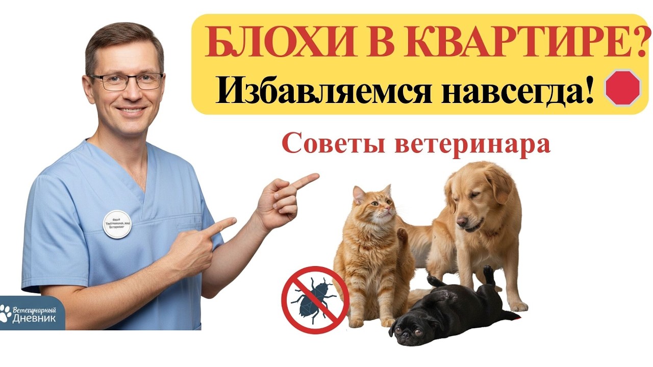 Как избавиться от блох в квартире? Советы ветеринара Юрия Тютченко