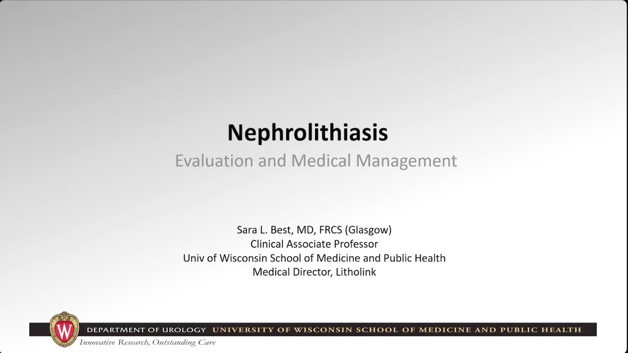 UW Urology Grand Rounds: Evaluation and Medical Management of Nephrolithiasis – 1/8/2025
