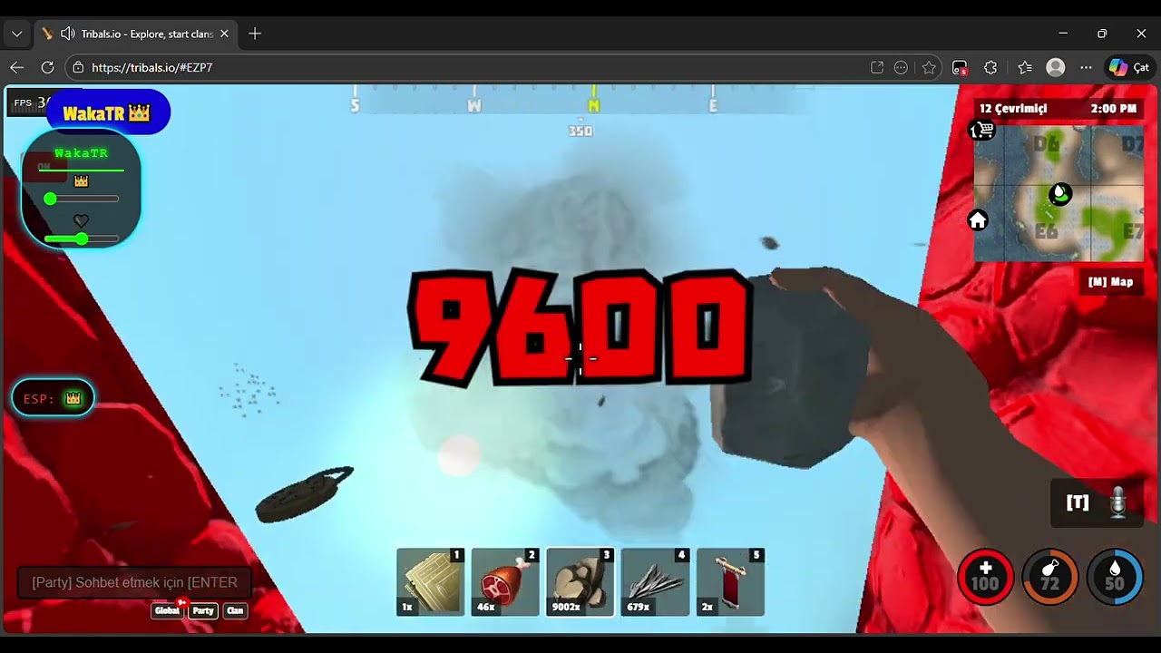 tribals io insane raid | x7 server