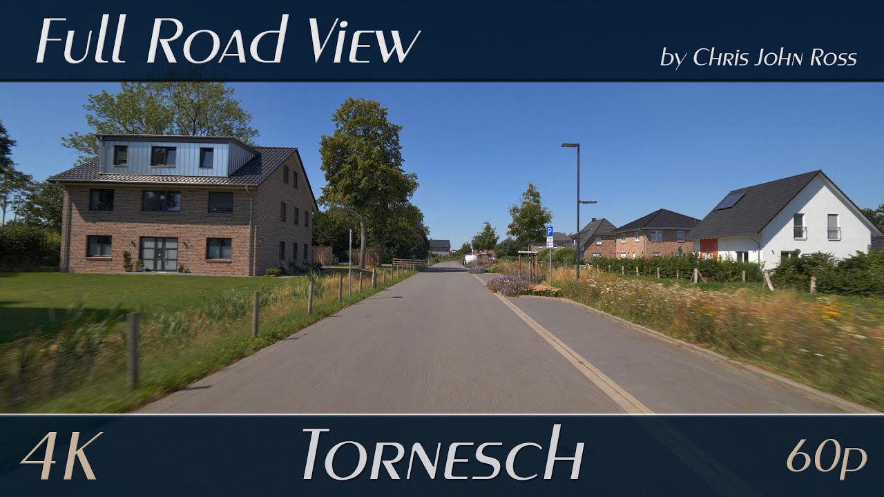 Tornesch, Schleswig-Holstein, Germany: Aalkamp, Kleiner Moorweg, Kuhlenweg, Ahrenloher Straße - 4K