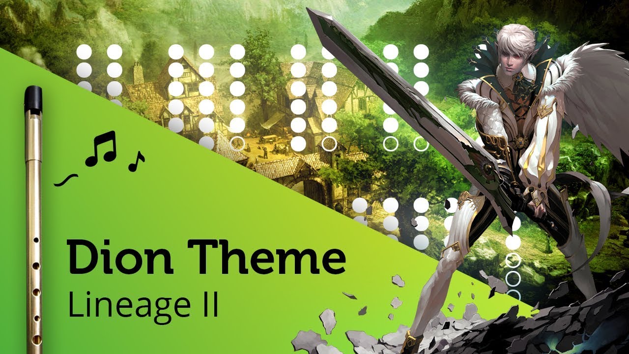 Dion theme (Lineage II - Shepherd's Flute) on Tin Whistle D + tabs tutorial