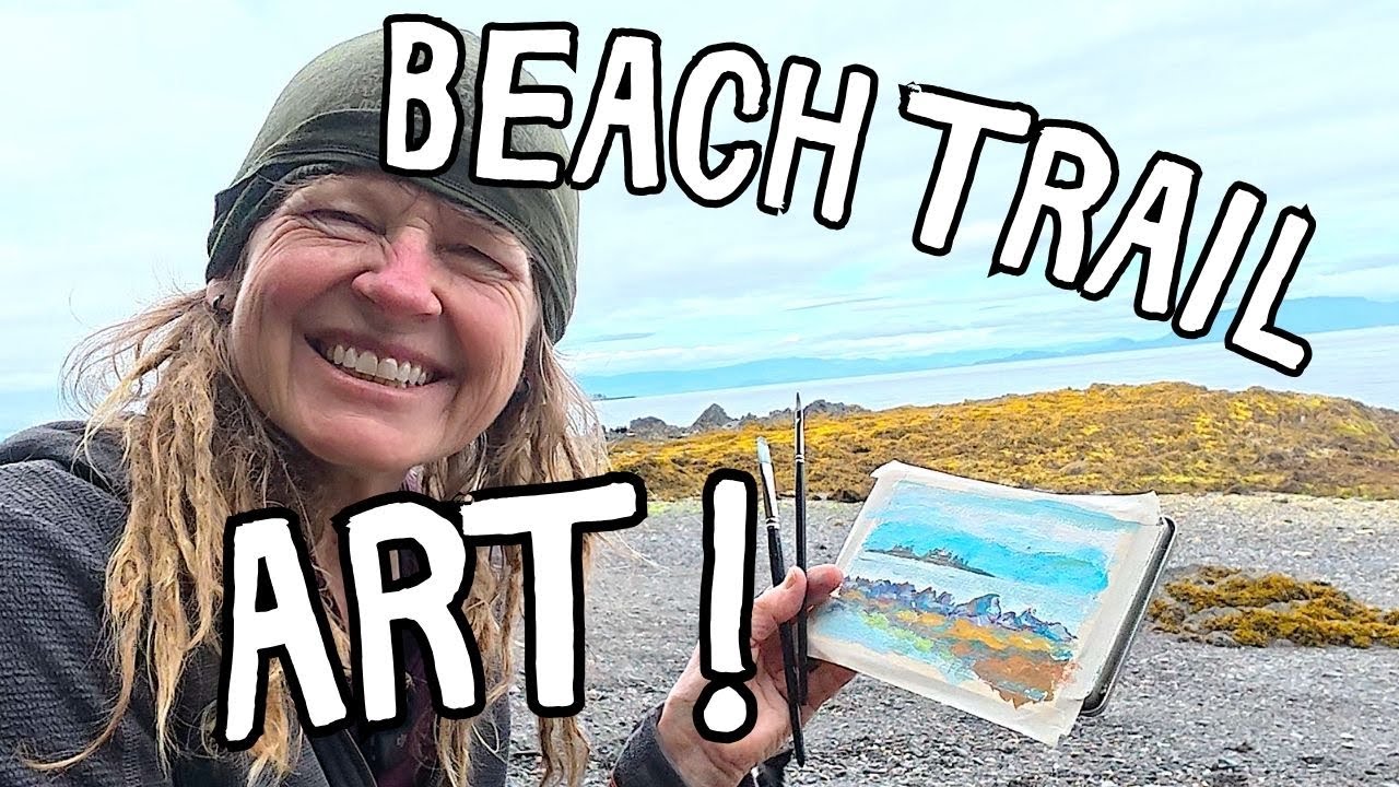 Watch Me Turn a Hike Into a Beach Painting Adventure!