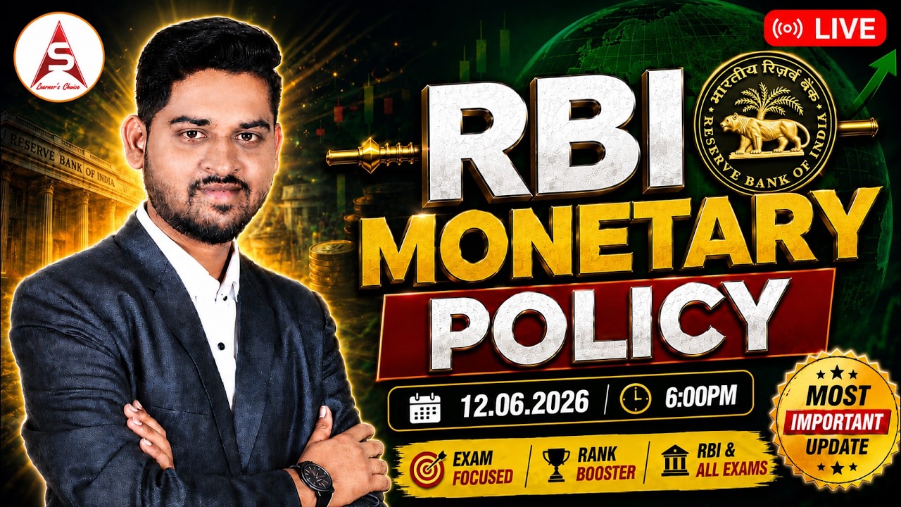 RBI MONETARY POLICY | by Om Sir | Most IMP Update 12.06.2026 #rbi #bankexam #banking