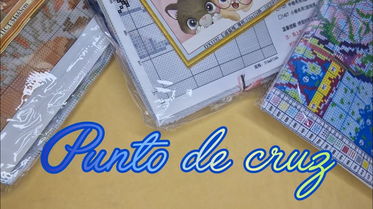 Aprovechando ofertas. Kits de punto de cruz