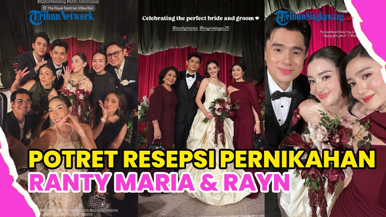 RESEPSI PERNIKAHAN RANTY MARIA DAN RAYN WIJAYA, POTONG KUE HINGGA DANSA