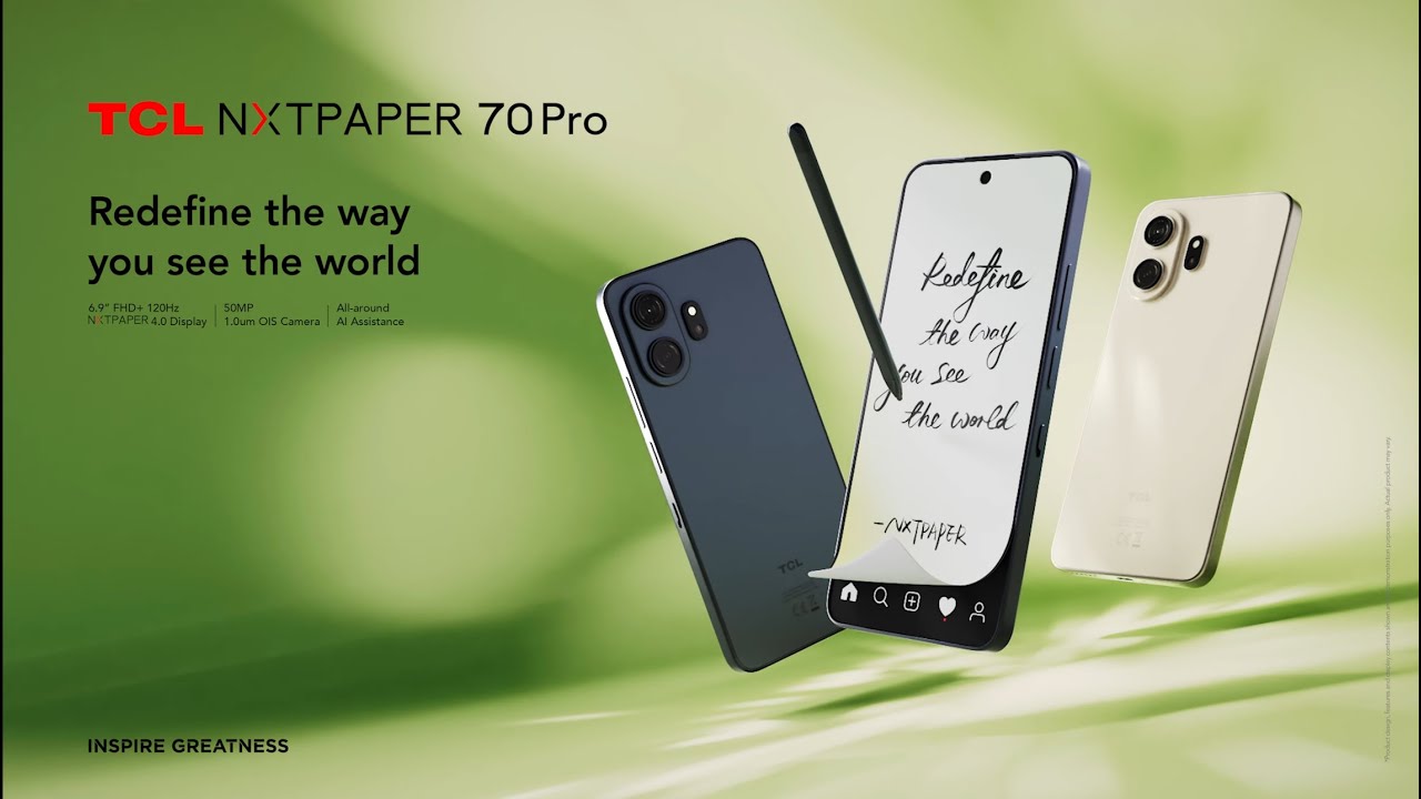 TCL NXTPAPER 70 Pro | Redefine the way you see the world.