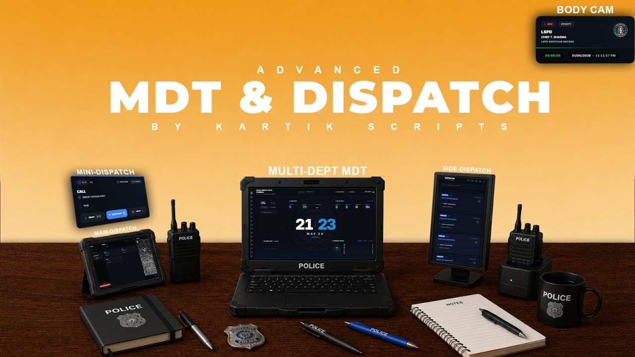 FiveM MDT & Dispatch V2 | Web MDT, Live Collaboration & More