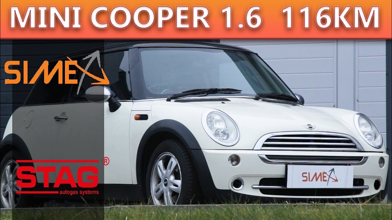 MINI COOPER 1.6 116KM Montaż instalacji gazowej w SIMEX Instalacja LPG STAG Hamownia Gwarancja 6 lat