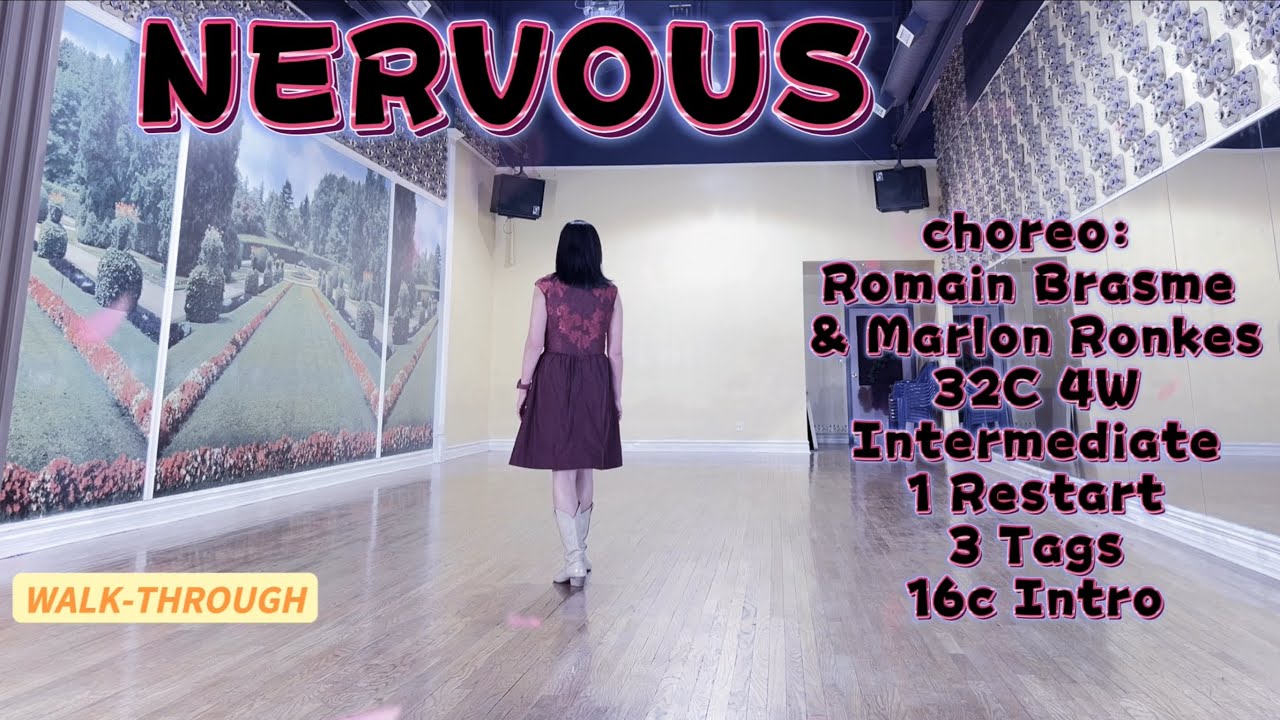NERVOUS Line Dance (WALK-THROUGH)