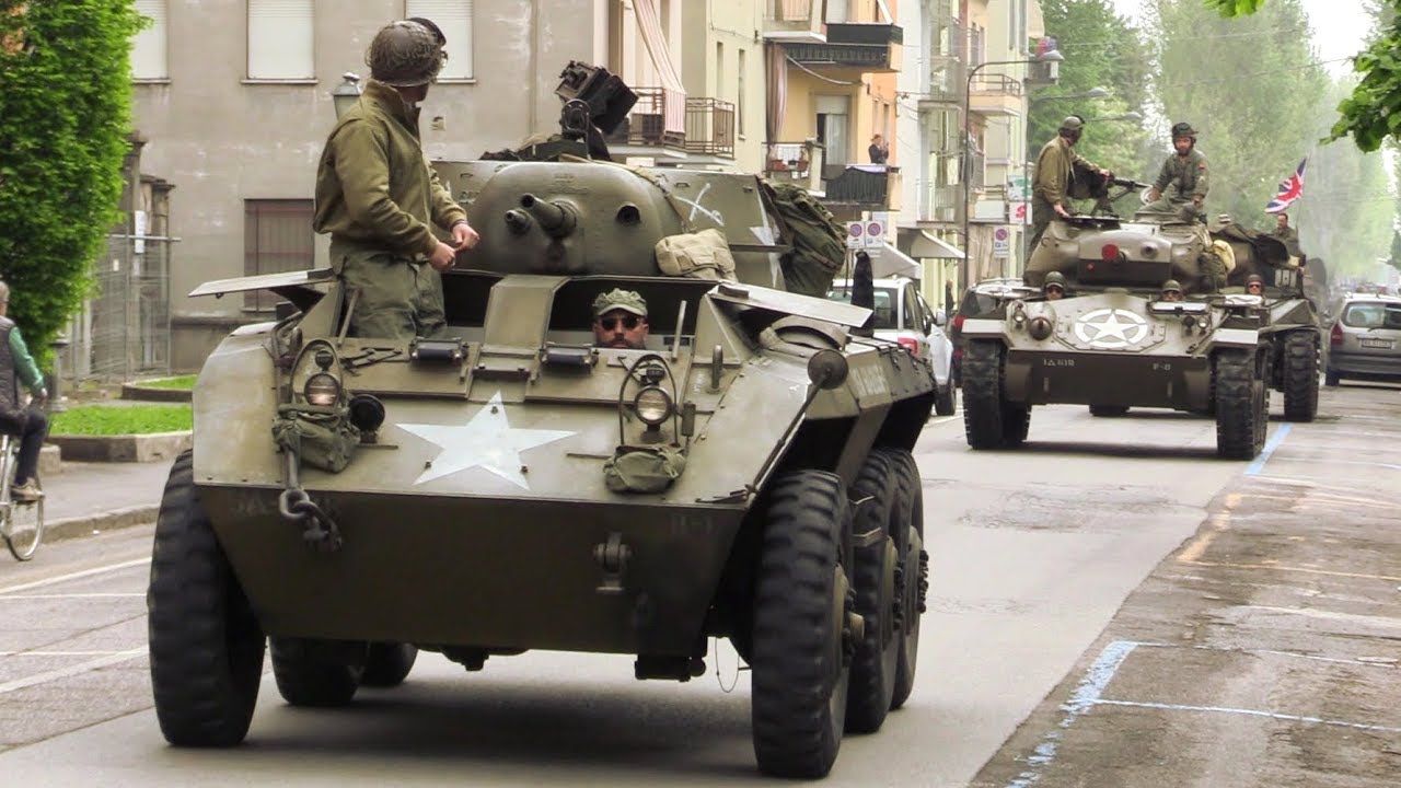 Colonna della Libertà 2019 - Historic tanks, trucks, amphibious, Jeep & motorcycles parade
