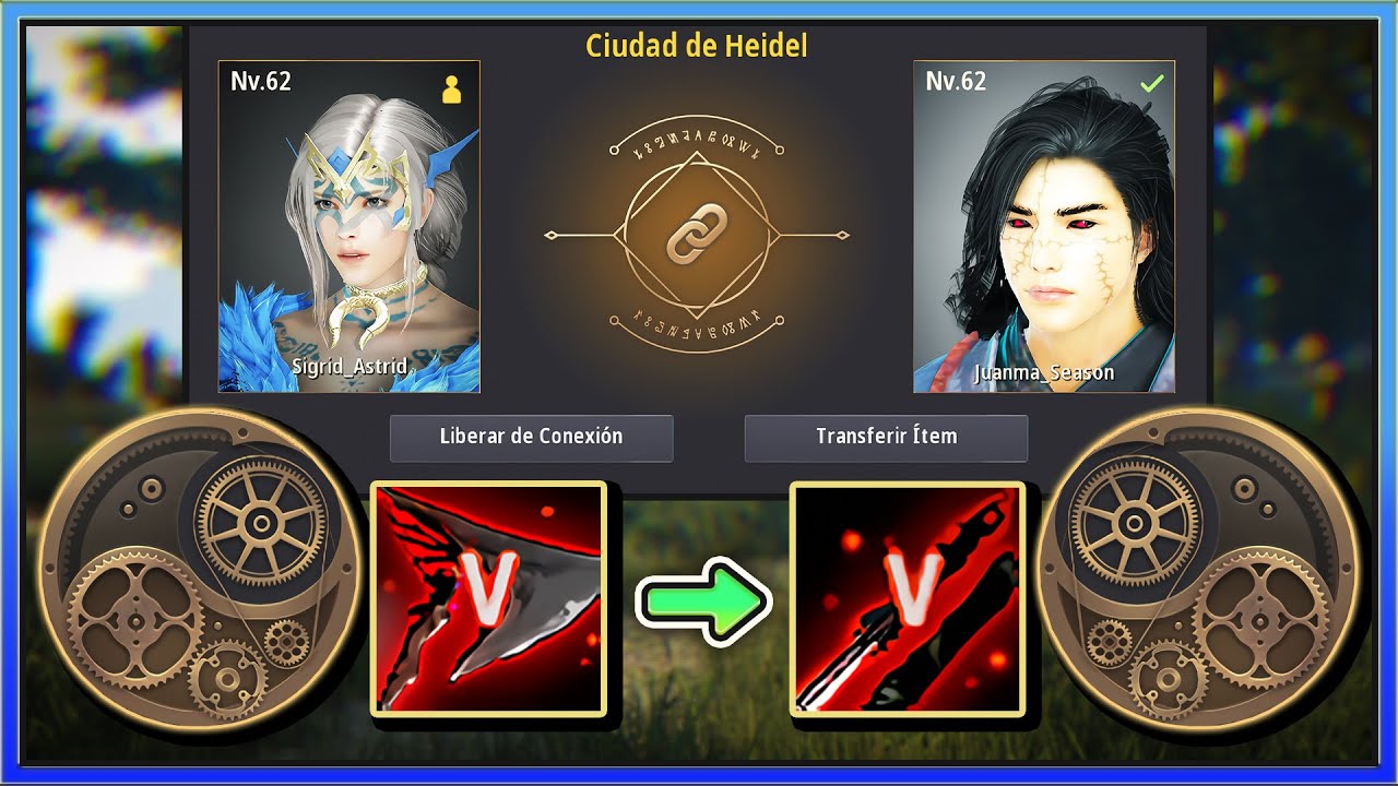 LINKEAR PERSONAJES Y COPIAR EQUIPO - DISPOSITIVO DE MARNI (FUNCION TRANSICION DE PERSONAJES)