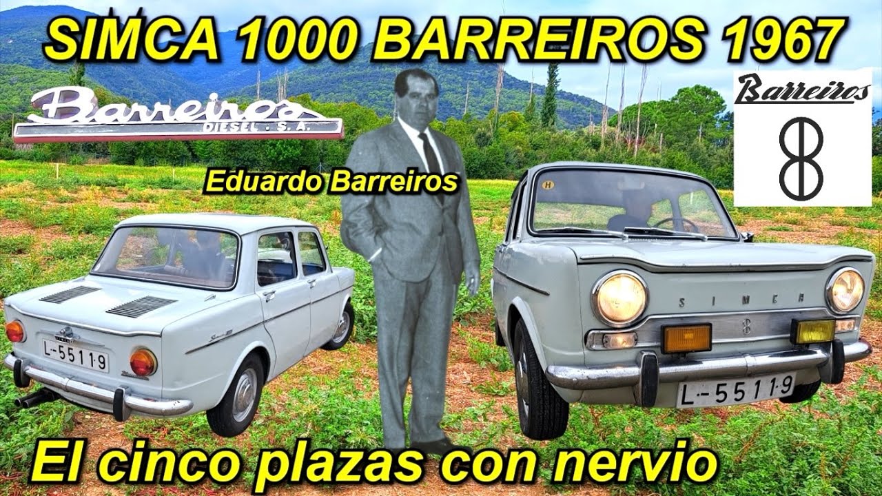 ⛽Simca 1000 Barreiros 1967. El 5 plazas con nervio. #simca1000