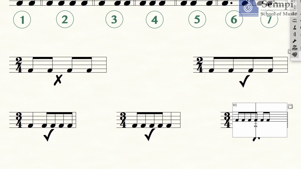 Music Theory: Grouping and Beaming