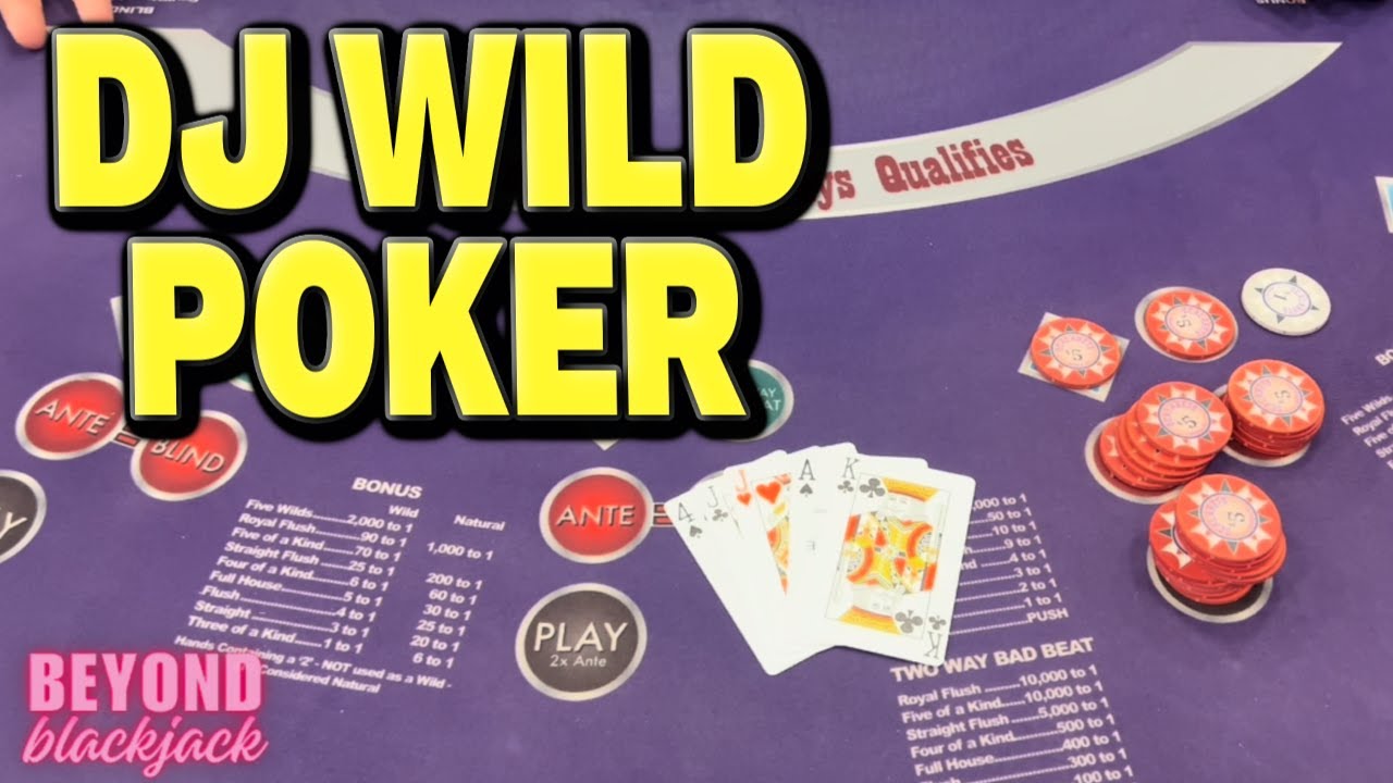 AMAZING RUN on DJ WILD POKER