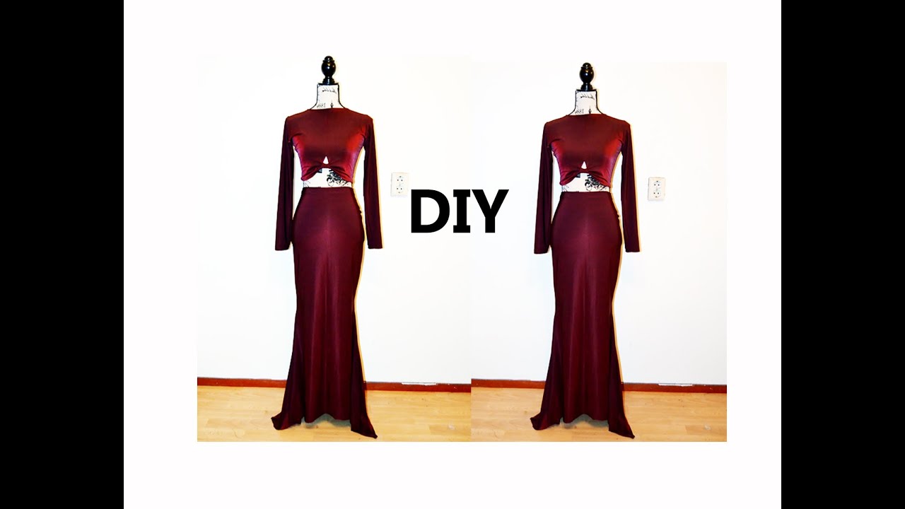 DIY Mermaid Two Piece Dress ( Easy Sewing)