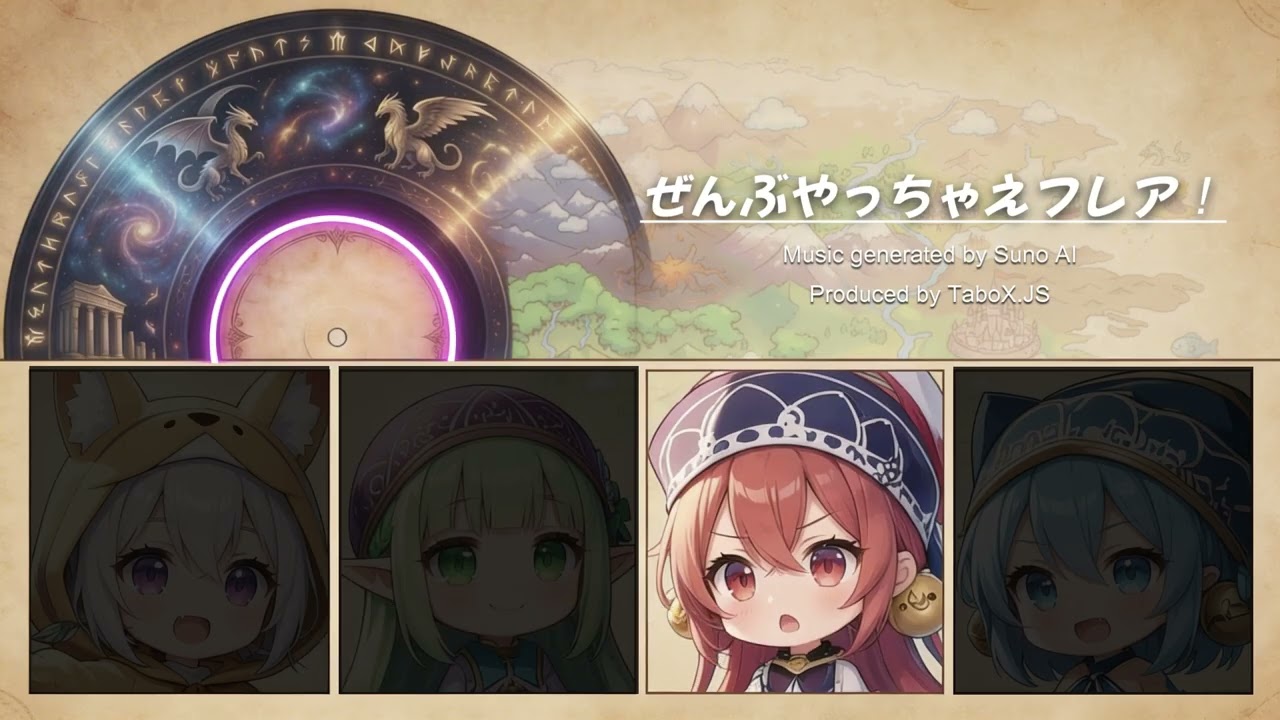 【Suno AI】ぜんぶやっちゃえフレア！【Visualizer】
