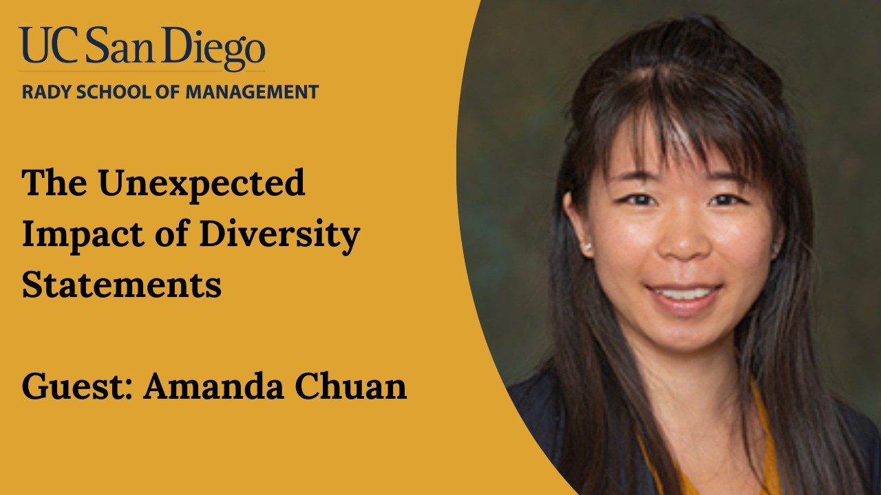 The Unexpected Impact of Diversity Statements. Guest: Amanda Chuan